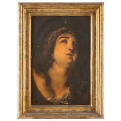 Pietro Ricchi, Studio di testa femminile, oil on canvas