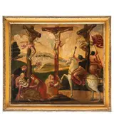 Giovanni Permeniate, Crocifissione, oil on panel