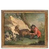 Scena pastorale by Francesco Londonio, oil on canvas, offered Mar 2022