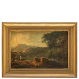 Paesaggio con viandanti by Giovanni Paolo Pannini, oil on canvas, offered Mar 2022