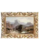 La Spezia, 1830 ; 1904 / Fornetto a Seravezza / Firmato Fossati in basso a destra by Agostino Fossati, oil on canvas, offered Mar 2022