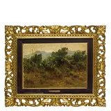Francesco Gioli, San Frediano a Settimo, 1846 ; Firenze, 1922 / Paesaggio / Firmato F Gioli in basso a sinistra