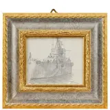 Giovanni Battista Crema, Ferrara, 1883 ; Roma, 1964 / Incrociatore Trieste / Firmato GB Crema in basso a destra