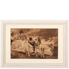 Ettore Tito, Castellammare del Golfo, 1859 ; Venezia, 1941 / La gomena / Firmato E Tito in basso a sinistra, ink and biacca on paper