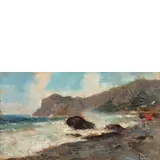 Oscar Ricciardi, Napoli, 1864 ; 1935 / Marina / Firmato Ricciardi in basso a destra