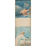 Onofrio Tomaselli, Bagheria, 1866 ; 1956 / Studio di figure, watercolour on paper