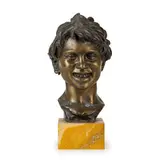 Napoli, 1852 ; 1929 / Testa di Licco / Firmato Gemito e timbro di Fonderia Gemito Napoli sul lato by Vincenzo Gemito, bronze, offered Mar 2022