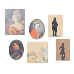 Scottish School, A portrait of the Duke of Gordon, charcoal & coloured chalks