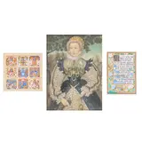 Sir Herbert Maxwell, A panel of nine armorials with Maxwell 'Reviresco' top centre, gouache