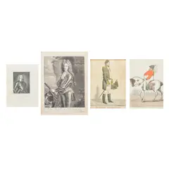 John Baptist Closterman, Thomas Maxwell, Maj-Gen of the Army and Commander of the Dragoons in Ireland, and an engraving of Marquis of Montrose after Vandyke engraved by H.Robinson
