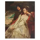George Romney, Portrait of Jane Maxwell, Duchess of Gordon (c.1749-1812), with her son, the Marquess of Huntly (1770-1836), three-quarter length, before a landscape, oil on canvas
