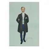 Leslie Ward, Portrait of the Rt. Hon. Sir Herbert Maxwell, 7th Bt. of Monreith, KT, PC, JP, DL, FRS, FSA Scot, FRGS (1845-1937), full length, wearing a three-quarter coat, watercolour, gouache, and traces of pencil on paper