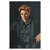 Gavin Maxwell, Sketch for refugee, oil on canvas