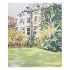Gavin Maxwell, Monreith House, oil on canvas