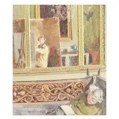 Christian Maxwell, Monreith morning room, oil on canvas board