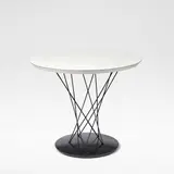 Isamu Noguchi, Children's 'Cyclone' table, model no. 87, designed circa 1955, Chrome-plated steel wire set into cast iron base, veneer core plywood with high pressure laminate top