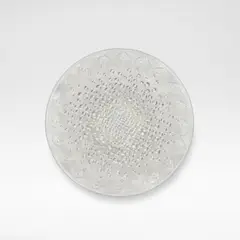 'Roscoff', charger, designed 1932 by René Lalique, Opalescent glass, decorated with radiating fish against a moulded ground of high relief bubbles, offered May 2026
