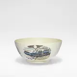 Eric Ravilious, for Wedgwood, Glazed earthenware, the exterior with three panels depicting three stages of a boat race