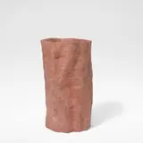 Ken Eastman, 'Cinnabar' vase, 2008, Slab-built stoneware, dry and mottled reddish brown glaze