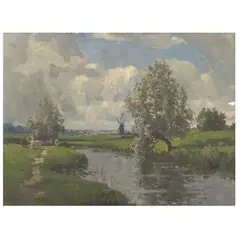 Campbell Archibald Mellon, The Windmill at St Olaves, oil on panel