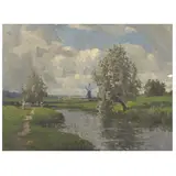 Campbell Archibald Mellon, The Windmill at St Olaves, oil on panel