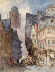 Rws William Callow, Frankfurt, watercolour
