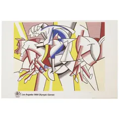Roy Lichtenstein, Los Angeles Olympic Games (The Red Horseman) (Not in Corlett), 1984, Offset lithograph in colors on wove paper