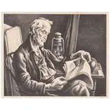Thomas Hart Benton, Old Man Reading (Fath 44)