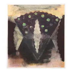 Christopher Brown, Fan, 1988, Monotype in colors on wove paper