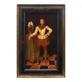 English School, Portrait of a gentleman in Tudor dress, traditionally known as Robert Devereux, Earl of Essex, oil on panel