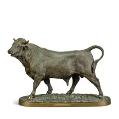 large gilt and patinated bronze model of Taureau Debout by Isidore Bonheur, gilt and patinated bronze, offered Jun 2026