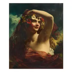 James Sant, Portrait of a Young Girl as Adriane, oil on canvas