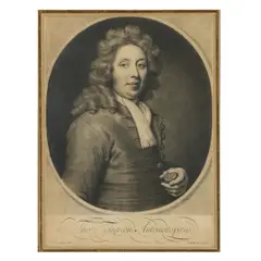 Sir Godfrey Kneller, Thomas Tompion Automatopoeus, Mezzotint by John Smith, 1697, on wove paper