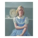 Arthur F. Maynard, Portrait of a Girl in Blue,, oil on canvas,