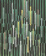 Adolf Fleischmann, Composition #132, 1959, Öl auf Leinwand