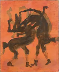 STUTENBISS (BURLESKE) by Norbert Schwontkowski, 2007, Öl auf Leinwand, sold Dec 2021