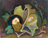 Karl Hofer, Stillleben mit Kürbissen, 1935, Öl auf Leinwand