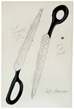 Claes Oldenburg, Scissors to Cut Out (National Collection of Fine Arts Portfolio), 1967, 5-color lithograph on Arches paper