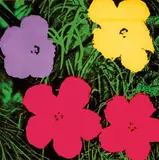 Andy Warhol, Flowers (Invitation), 1970, Color lithograph on paper
