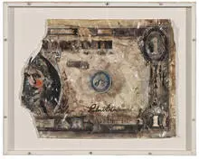 Robert Dowd, Dollar Bill, 1963, Mixed media on paper