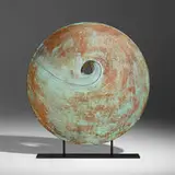 Untitled (Gong) by Harry Bertoia, c. 1973, silicon bronze, sold Apr 2022