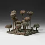 Untitled (Welded Form) by Harry Bertoia, 1964, patinated bronze, sold Apr 2022