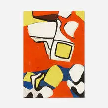 Nell Blaine, Untitled, c. 1945-47, oil on paper
