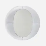 Lorenzo Burchiellaro, Mirror, c. 1970, cast aluminum, mirrored glass