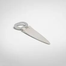 Bulgari, Bottle opener, c. 1975, sterling silver, stainless steel