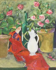 Untitled by Barbara McGivern, acrylic on canvas 113 x 90cm, sold Jun 2020