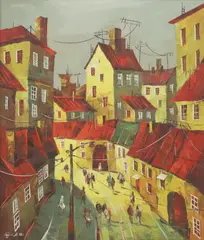 Vladimir Buzin, Untitled, oil on canvas 70 x 60cm