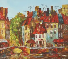 Vladimir Buzin, Untitled, oil on canvas 59.5 x 70cm