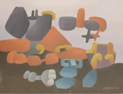 Allan Milner, Untitled, oil on board 36 x 46cm .