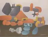 Allan Milner, Untitled, oil on board 36 x 46cm .